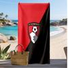 Bournemouth Football Print Beach Towel, Large Soft Quick Dry Towel for Beach Camping Swimming