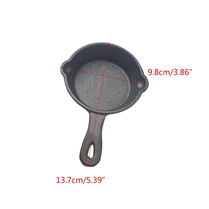 8.5CM Cast Iron Material Frying Pan Non-stick Cookware Fried Steak Pot Saucepans Kitchenware Kitchen Cooking Accessories