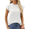 DX~~ New Round Neck Ladies Solid Color Short Sleeve Loose Casual T-shirt