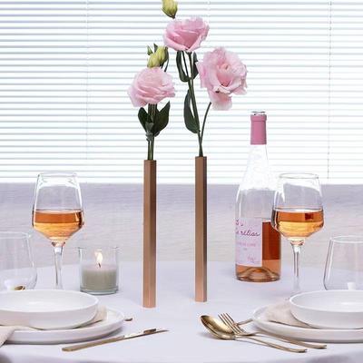 Jarrón Geométrico Minimalista Jarrón Único de Hierro de Lujo Ligero Soporte para Flores Nórdico Jarrones para Envolver Flores