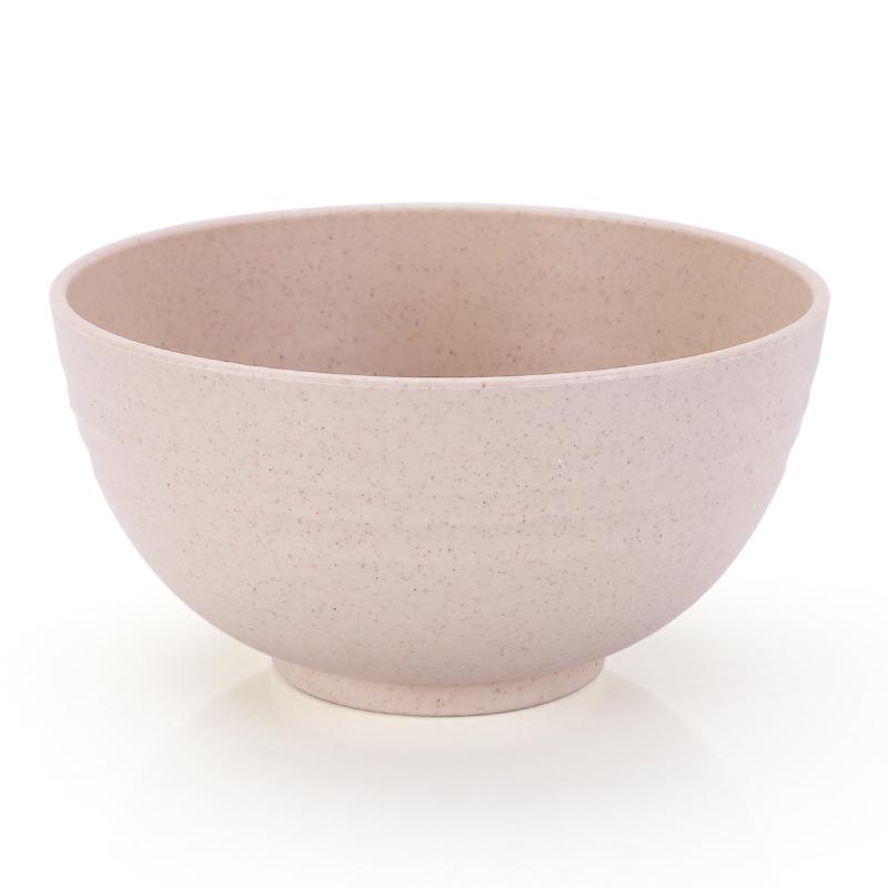 Wheat Straw 6-inch Anti-scald and Anti-fall Soup Bowl, Perfect for Dorms, Rice, or Instant Noodles (15cm) 12cm (Soup Bowl)