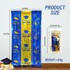 2026 Graduation Square Foil Fringe Curtain Metallic Tinsel Backdrop Door Curtain with Grad Cap Theme for Graduation Party