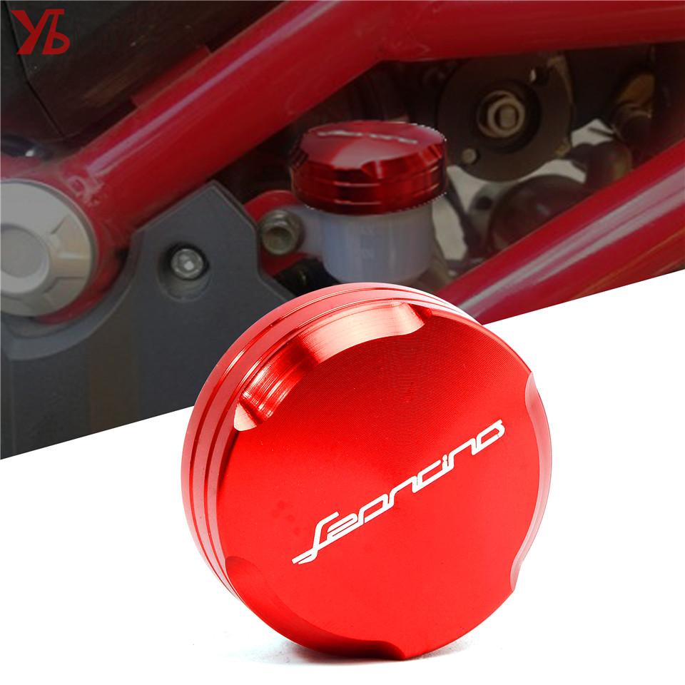 Flash Deals Cilindru din aluminiu pentru motociclete față și spate Combustibil lichid de frână Capac rezervor Capac rezervor pentru benelli Leoncino 500