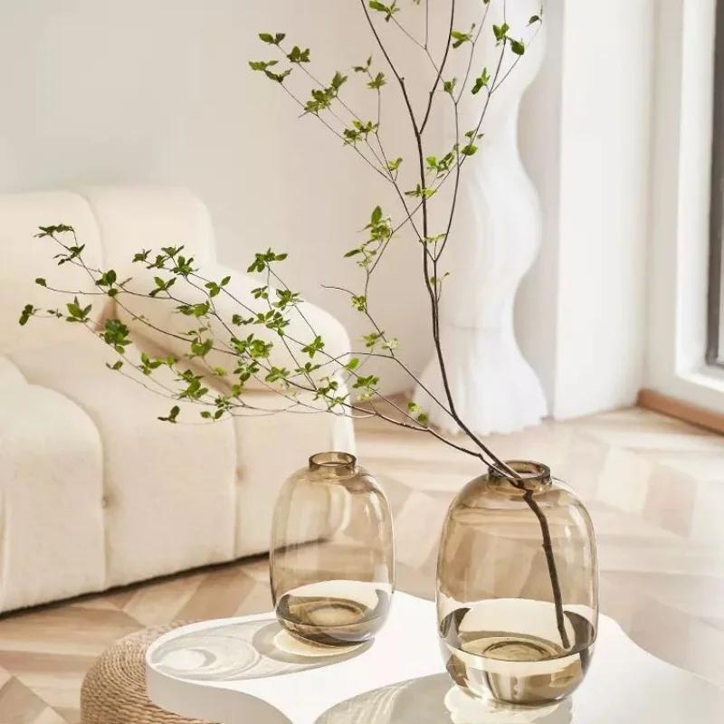 Vasă din sticlă transparentă pentru hidroponie Recipient din sticlă Vază cu flori transparentă Accesorii pentru aranjamente florale Terarium Decorare acasă