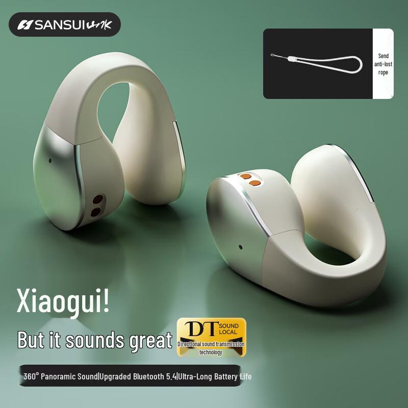 

SANSUI Open-Ear Clip-On Wireless Bluetooth Sports Headphones