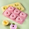 6-Cavity Food Grade Silicone Donut & Macaron Mold