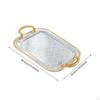 Serving Tray Decorative Iron Elegant Food Tea Cup Holder for Kitchen Bathroom Dresser