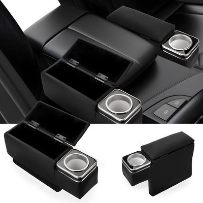 MUTEKI Armrest for Toyota Hiace H200 Generation Console Faux Easy with Drink Storage Small Item Set of 2 (Standard 1st-7th GL/Super GL) - Parts, Box,