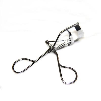 Mini Silver Stainless Steel Eyelash Curler - Portable Makeup Tool