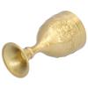 Brass Vintage Chalice Engraved Flower Wine Goblet Goblets & Chalices Small Goblet  Bar Use