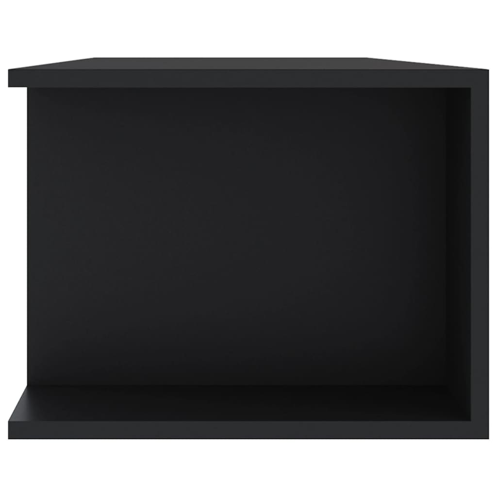 TV Cabinet with LED Lights Black 135 X 39 X 30 Cm