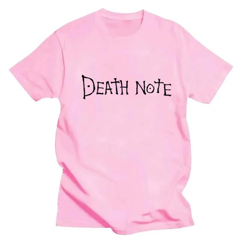 Harajuku Anime Death Note Printed T Shirt Men Women Oversized Trendy T-shirts Anime Fan T-shirt Harajuku Manga Summer Tops