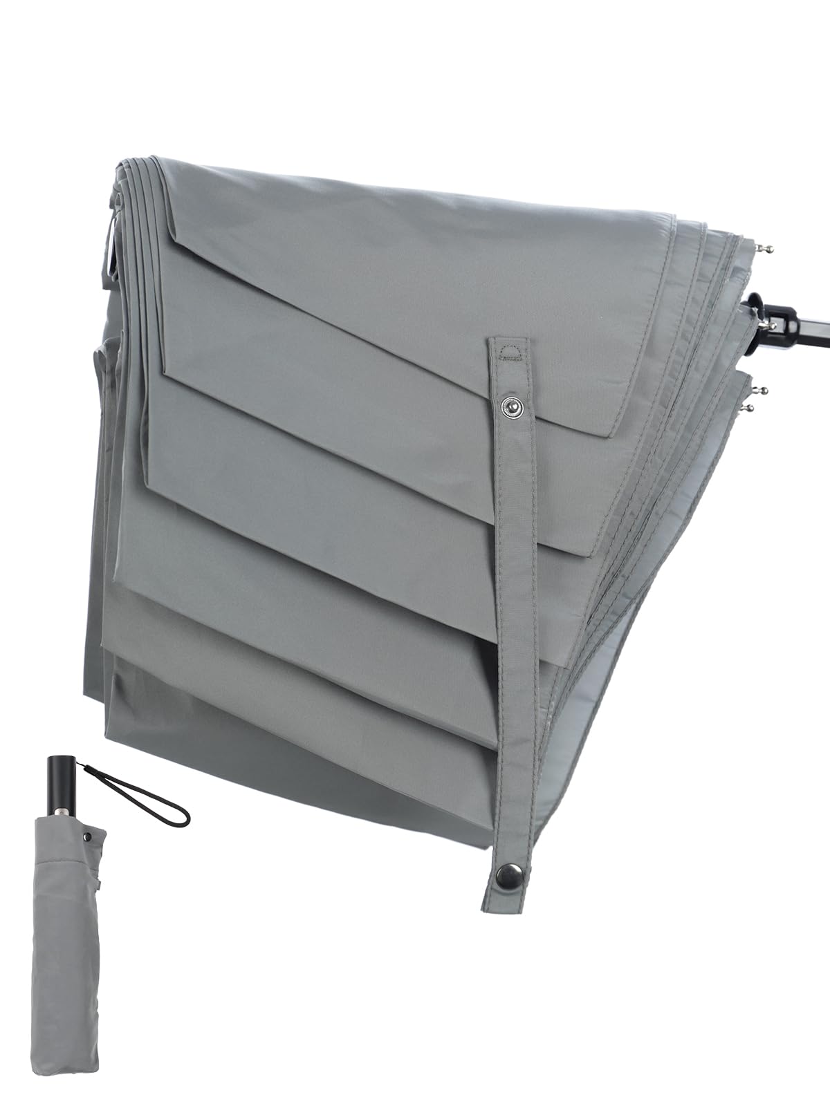 

KIZAWA Складной Автоматический Складной Зонт от Дождя 5 Воды с 8 65см Основными Спицами Зонта, Устойчивый к Деформации, Открытие/Закрытие в Одно Касание, Большой, Мужской, серый