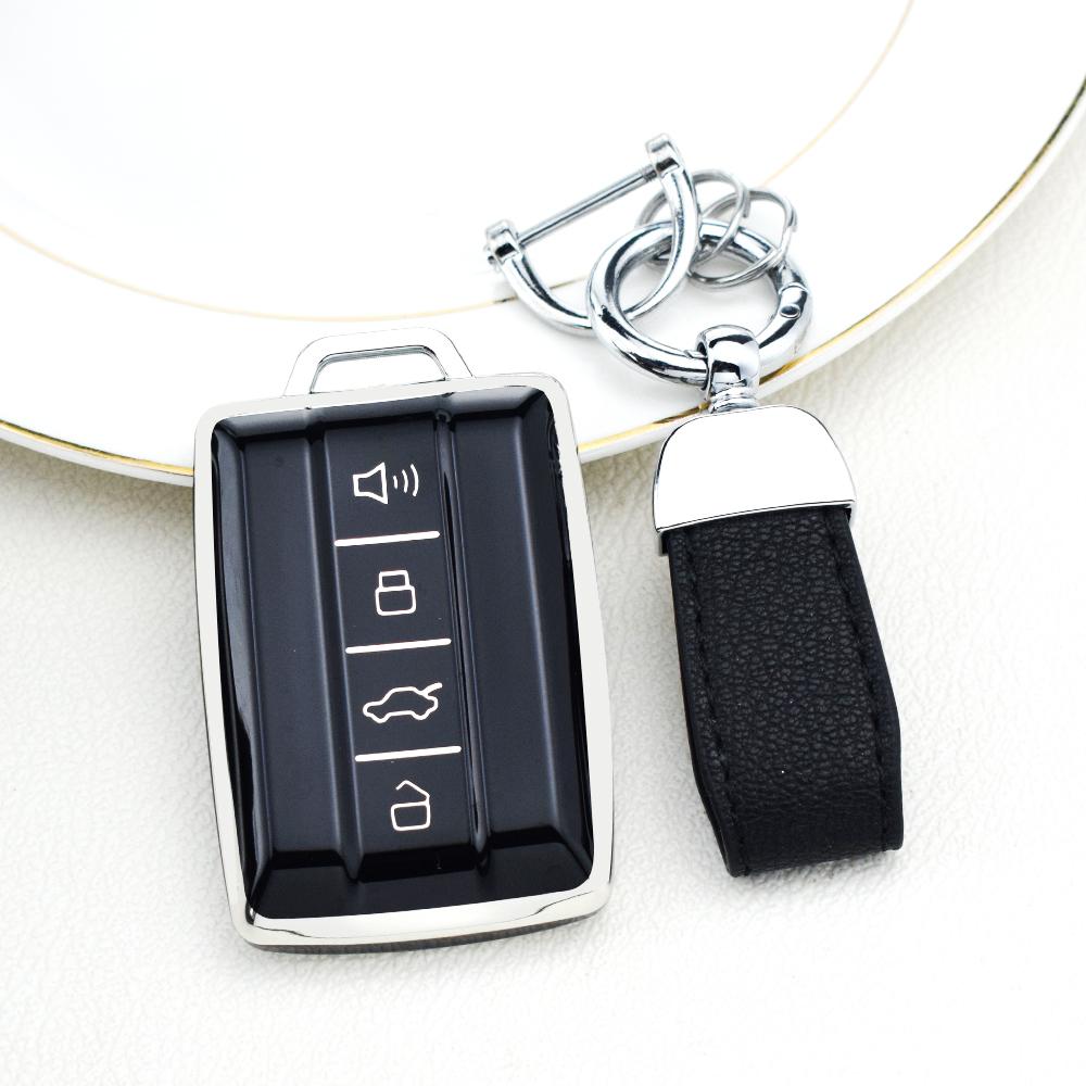 Soft Tpu Car Key Case Cover Fob Shell For Great Wall Gwm Wey Tank 500 Tank 300 Remote Key Protector Key Chain Car Accessories