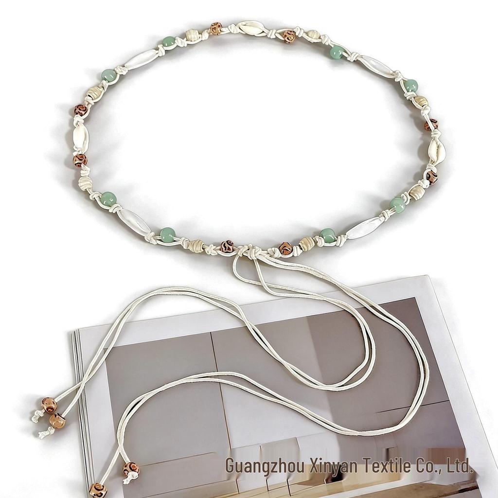 Bohemian Handmade Beaded Waist Chain Belt for Women - Ethnic Style Dress Accessory