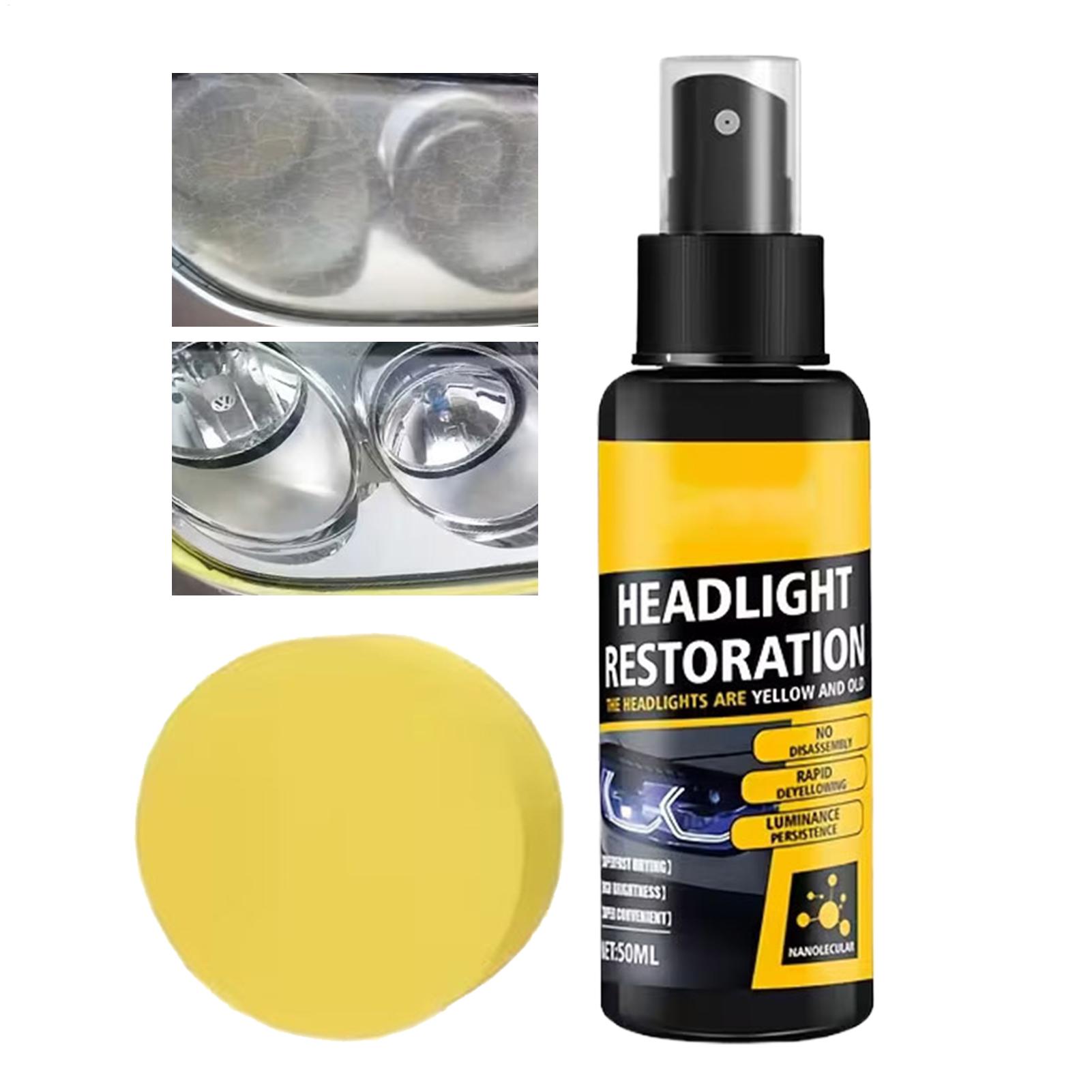 50ml Car Headlight Restoration Liquid Automotive Headlight Aging Yellowing Refurbishment Repair Brightening Solution China Mainland