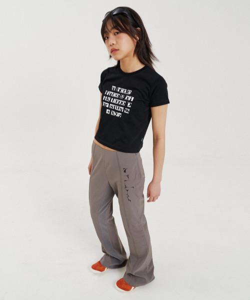 The Paco Midst Faco Crop Tee Black Black/Free