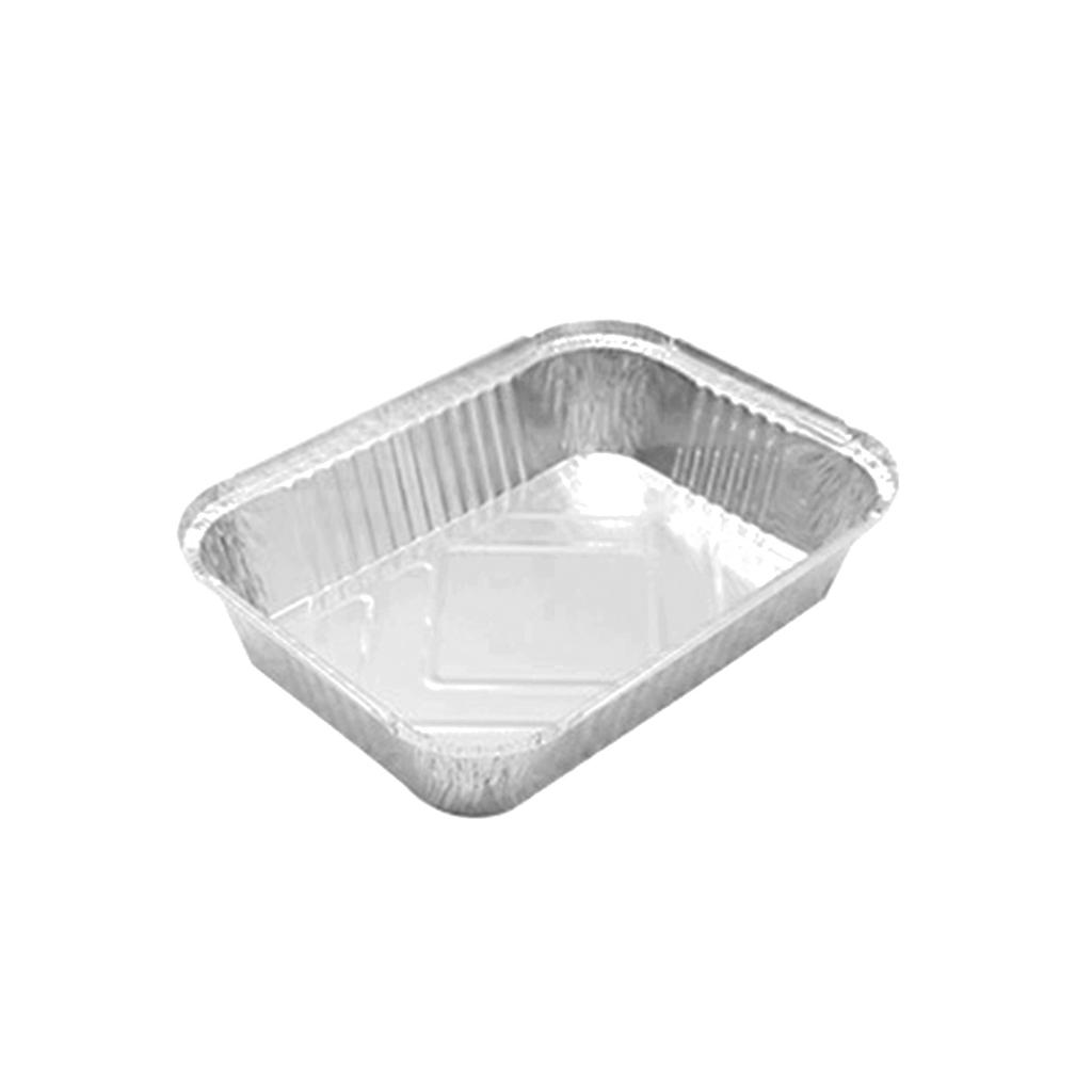 Buy 10pcs Aluminum Foil Tin Trays Disposable Bbq Roasting Oven Bakeware