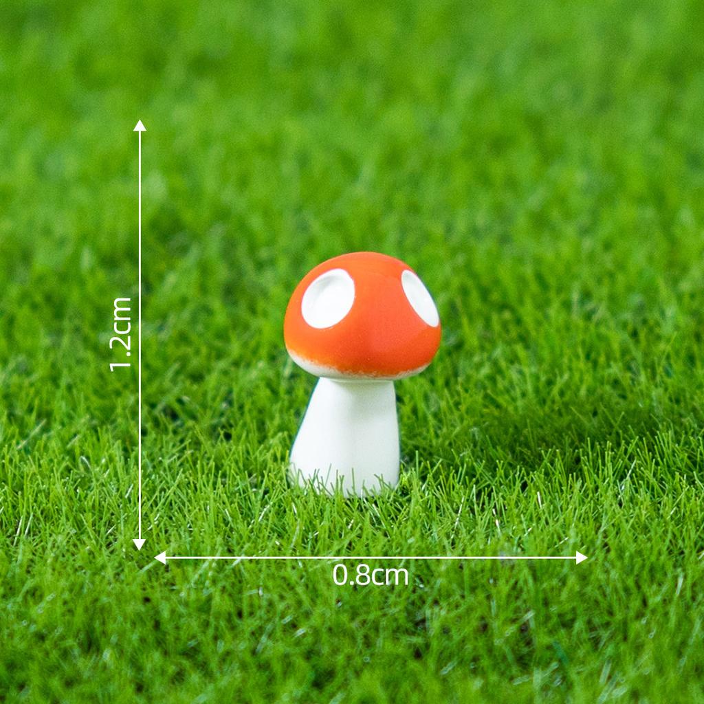 8 PCS Micro landscape DIY mushroom decoration set