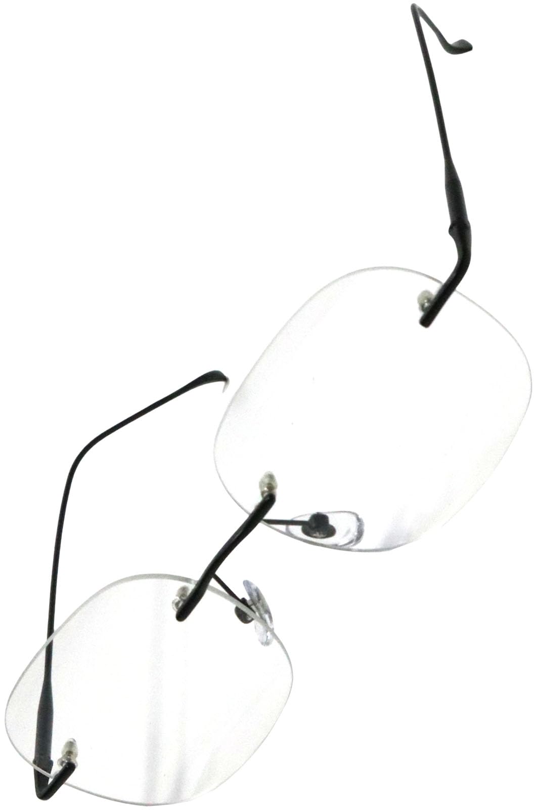 

Bercute Черные Безободковые Титановые Очки для Мужчин и Женщин, Универсальный Размер, Прозрачные с УФ-защитой, Легкие, Унисекс, Стильные, Все, Безободковые, Линзы, чёрный