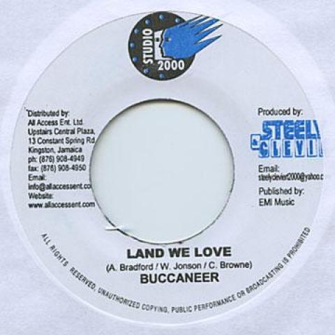 

7inch Record BUCCANEER - Land We Love none Studio 2000 2006 Jamaica Reggae, Ska & Dub Used