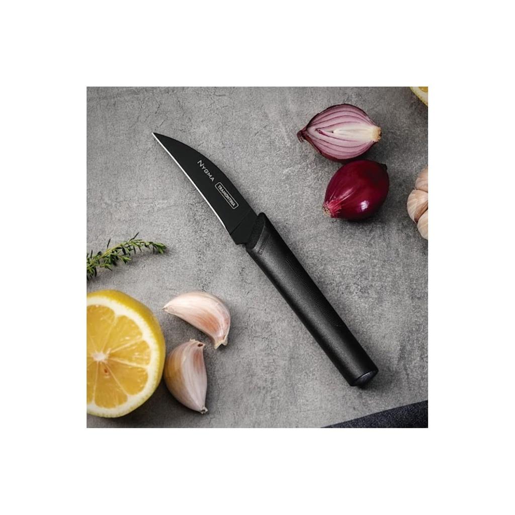 Tramontina Nigma black knife cutlery set of stainless heat antibacterial Respect for the Aged housewarming Made in TRAMONTINA [Antibacterial]