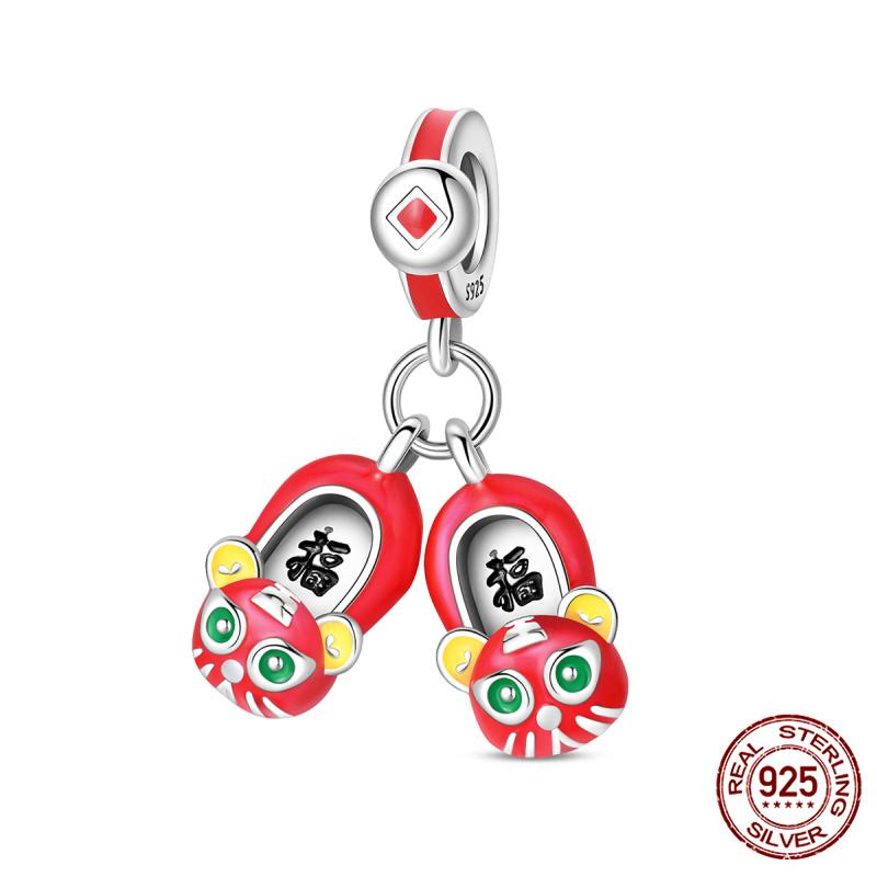 New In Original Charms Copper Love Glow-In-The-Dark Charms Beads Fits 3Mm Original Bracelet For Women Diy Fine Jewelry Gifts