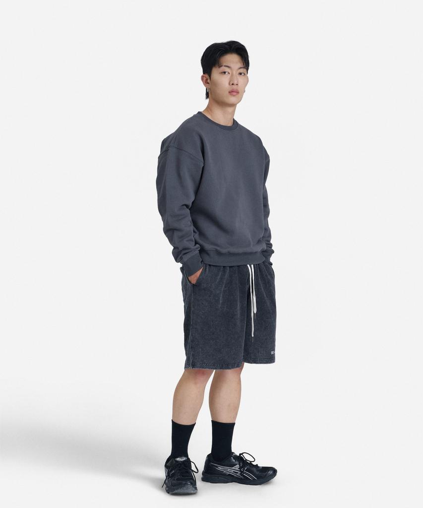 Beokeuldaun Classic Bd_Logo Pigment Washed Shorts (Black) (B Type)