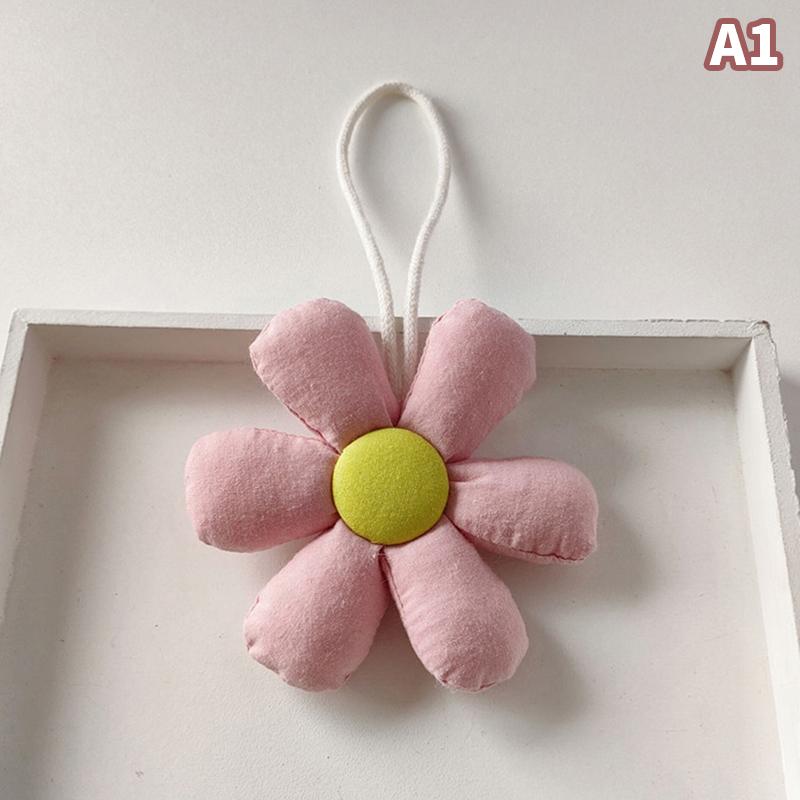 

Конфетный цвет Тканевый цветок Брелок Милые брелоки в форме цветка для девочки Подвеска для рюкзака Сумки Декоративные аксессуары A1