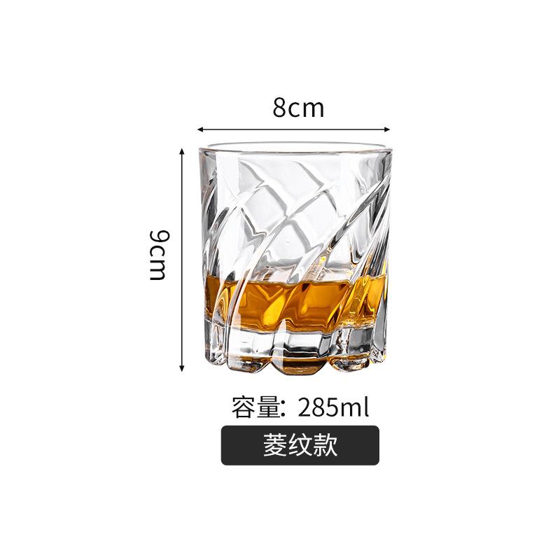 Rotating Whiskey Glass Old Fashioned Glass for Drinking Bourbon,Scotch,Cocktails ,Whisky, Shake Cup Creative Personality Glass