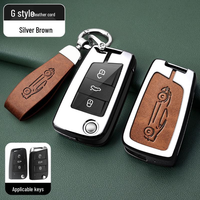 Metal Key Shell for Volkswagen Models: New Sagitar, Lavida Plus, Tayron, Tuon, Tiguan L, Bora, Magotan