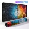 Creative Human Brain Background Math Science Formulas Mouse Mat Gamer Mouse Pad Gaming Computer Desk Mat Carpet Pc Accessories