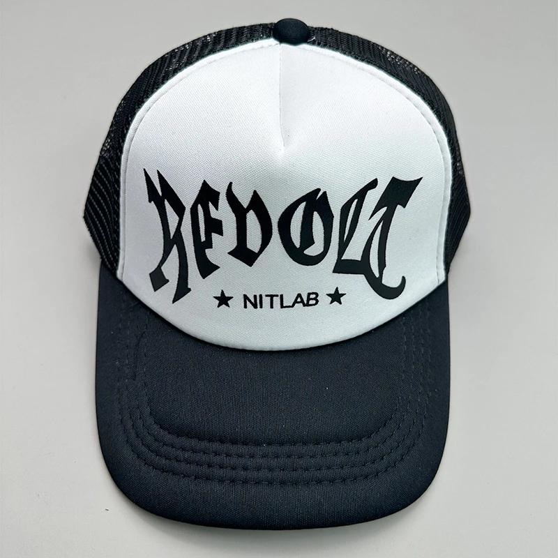 Neue coole Street Hip Hop Buchstaben bunte Netz-Baseballkappen für Männer und Frauen, Baumwolle, Sommer, verstellbar, atmungsaktiv, Snapback Sportkappen