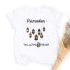 Eid Mubarak Tee Muslim Shirt Ramadan Gift Unisex Creative Top Casual Short Sleeve Crew Neck Unisex Tshirt Ramadan Mubarak Tops