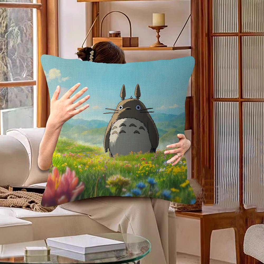 Classic T-Totoro Cartoon Cute pillow cover sofa cushion cover home room decoration children gift