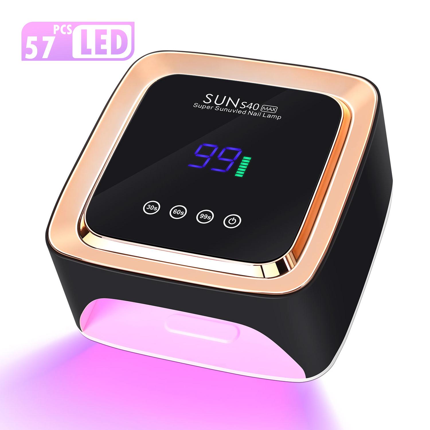 

DianaBeauty UV Nail Lamp 57 LEDs Rechargeable Cordless Nail Dryer with 3 Timer Settings and Large Touch Screen UV Lamp for Nails US
