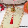 1Pcs Chinese New Year 2027 Goat Hanging Ornaments Gold Lucky Design Red Tassels For Spring Festival Home Wall Decor