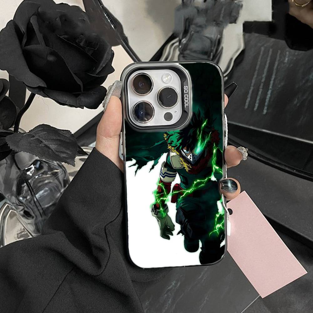 Katsuki Bakugo-Hero Academia Handyhülle Für IPhone 16 17 15 14 12 13 Pro Max Schwarze Farbe Stoßfeste Hülle