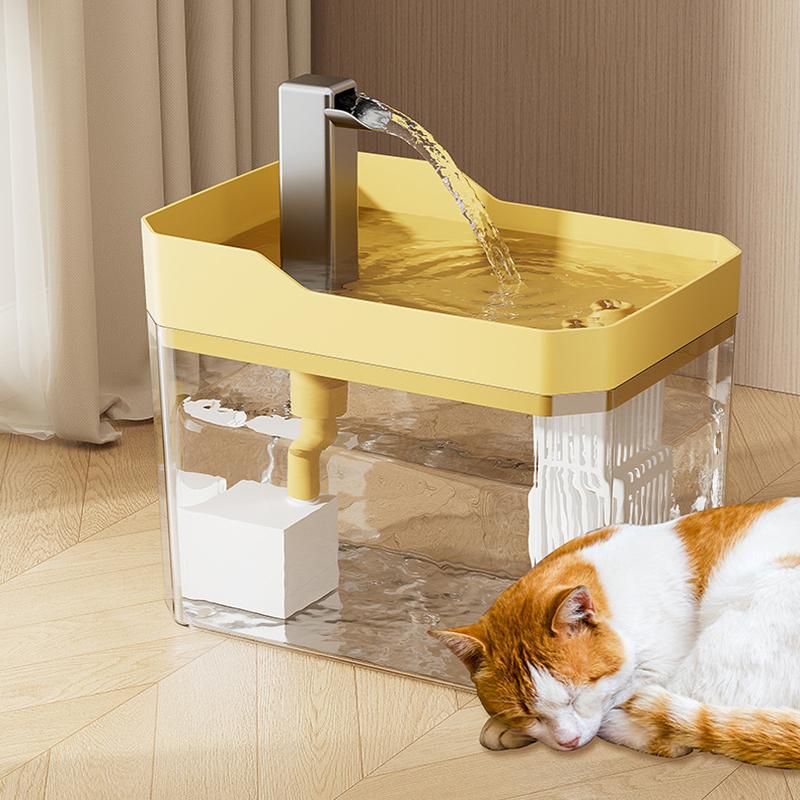Transparenter Haustier-Wasserspender Plug-in automatischer Wassertrinker zirkulierendes und fließendes Wasser reibungslos Haustier-Wassertrinker