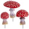 1PC/3PCS Mini Mushroom Glow In The Dark Ornament Resin Crafts Fairy Garden Miniatures Terrarium Figurines Decor DIY Accessories
