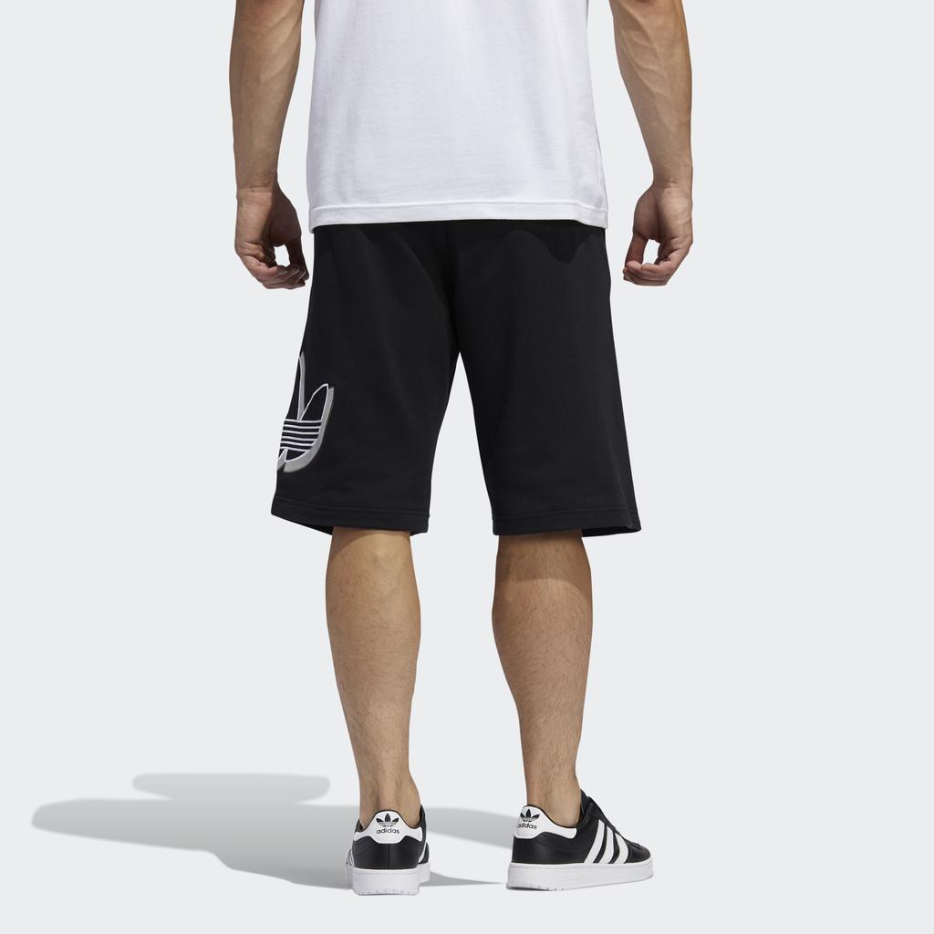 Adidas Originals Shadow Tref Logo Loose Casual Breathable Sport Shorts Men Bottoms Black FM1542