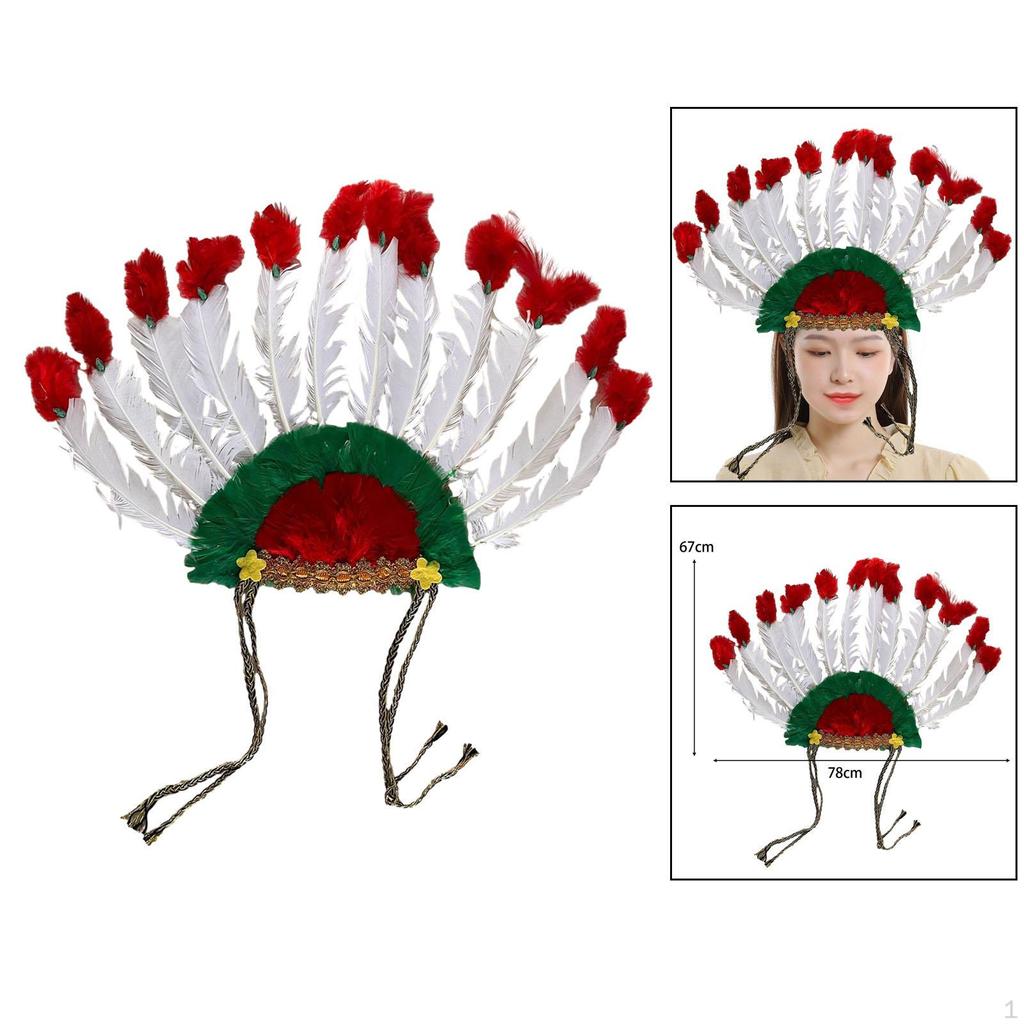 Feather Headdress Headband for Adults and Children
