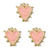 3pcs 18k Gold Plated Charm Heart/Horseshoe/Dices Poker Card Pendants with Cubic Zirconia Necklace Earrings Components