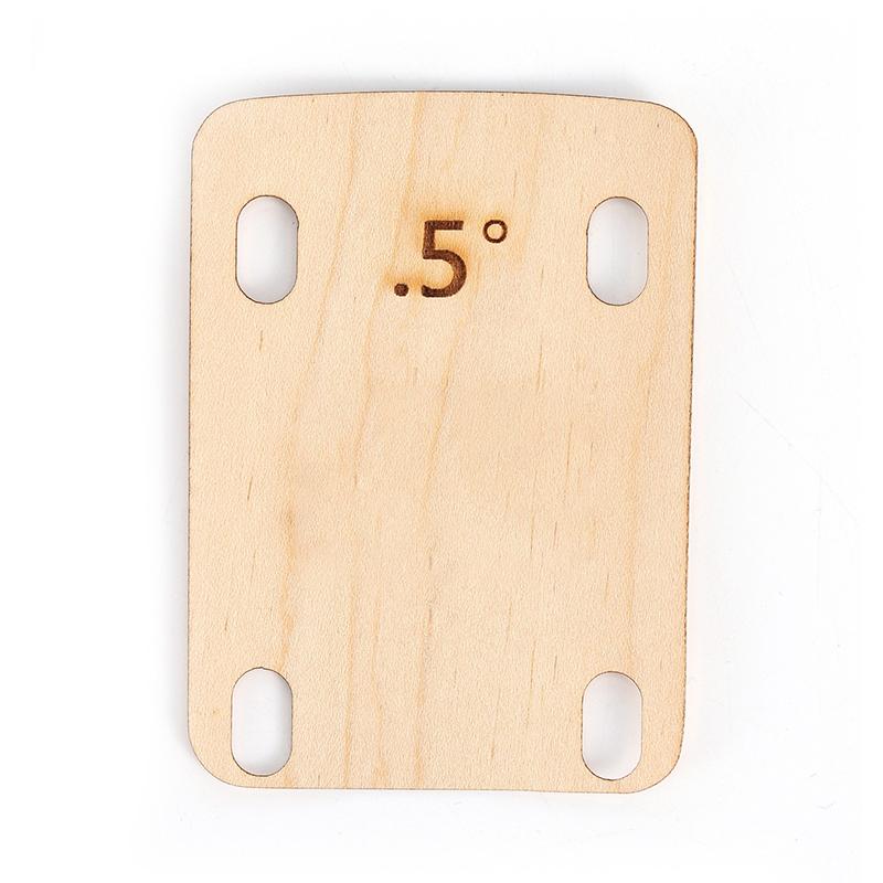 3 Pcs Electric Guitar Neck Shims Maple Plate 0.25 0.5 1 Degree Music Instruments Electric Guitar Replacement Parts