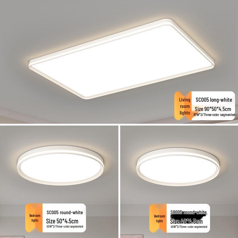 LED Full Spectrum Ceiling Light - Modern Minimalist Design for Living, Dining, and Bedroom Spaces