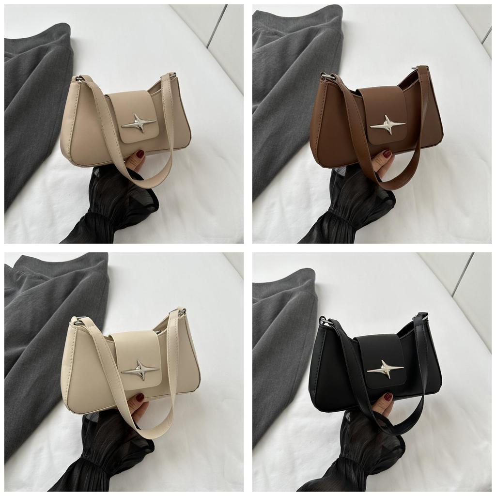 Street Style Pu Small Shoulder Bag With Sealed Cover For Daily Use