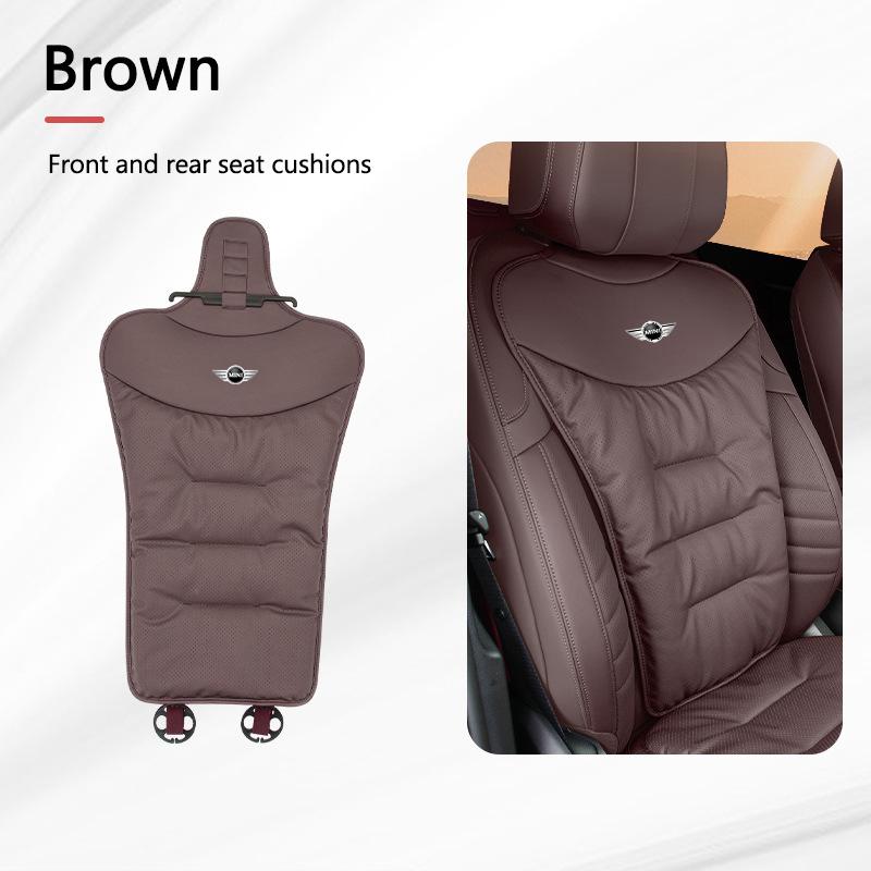 Coussin de siège respirant en peluche Velours Autocollants de housse de siège arrière Pour MINI Cooper One S JWC R55 R56 F56 R57 R58 R59 R60 djpxh44