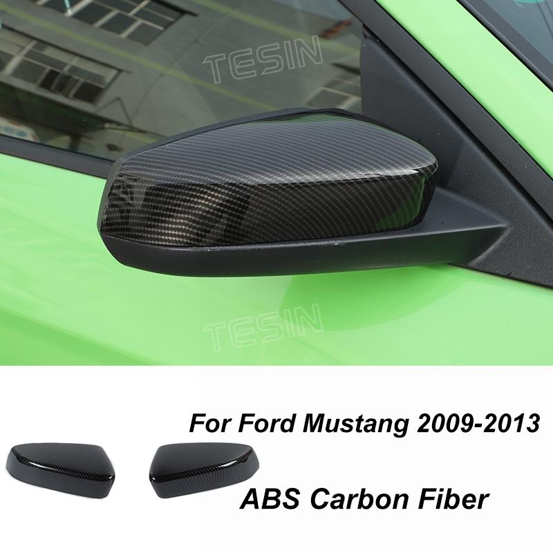 TESIN Autocolante de acoperire pentru decorațiuni interioare din fibră de carbon pentru Ford Mustang 2009 2010 2011 2012 2013 2014 Exterior