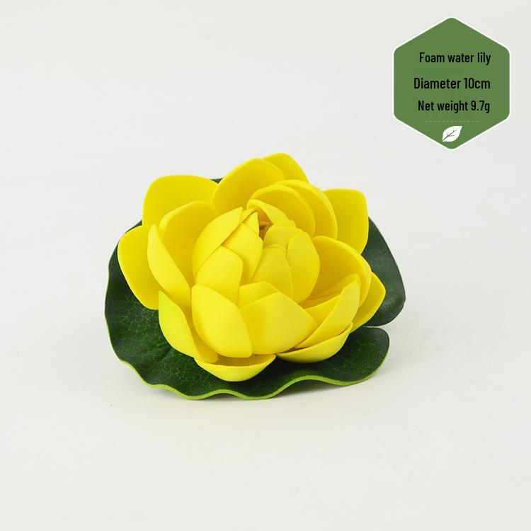 Artificial Lotus Leaf & Lotus Flower Pond Decorations for Fish Tanks & Living Rooms