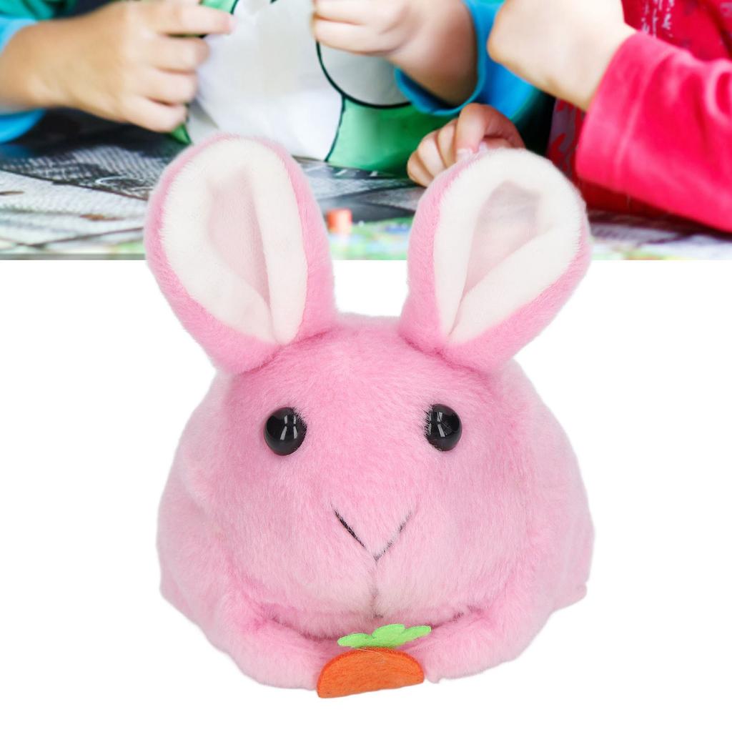 Plush Bunny Clockwork Toy Tail Shaking Rotating Cute Exquisite Fine Workmanship Plush Bunny Toy